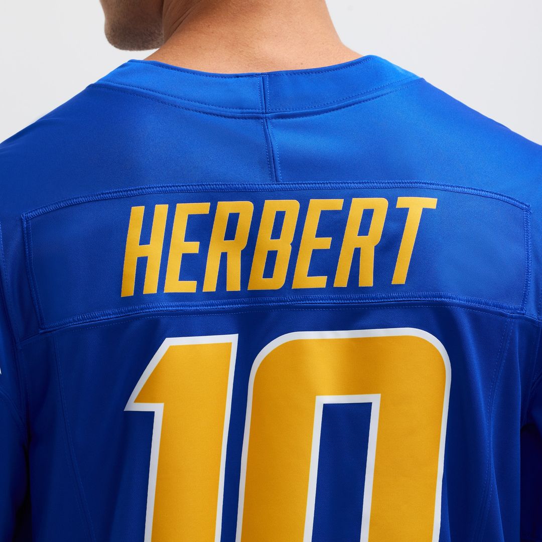 Justin Herbert Los Angeles Chargers Nike Vapor F.U.S.E. Limited Jersey - Powder Blue
