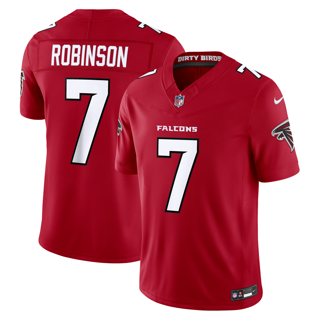Bijan Robinson Atlanta Falcons Nike Vapor F.U.S.E. Stitched Limited Jersey - Red