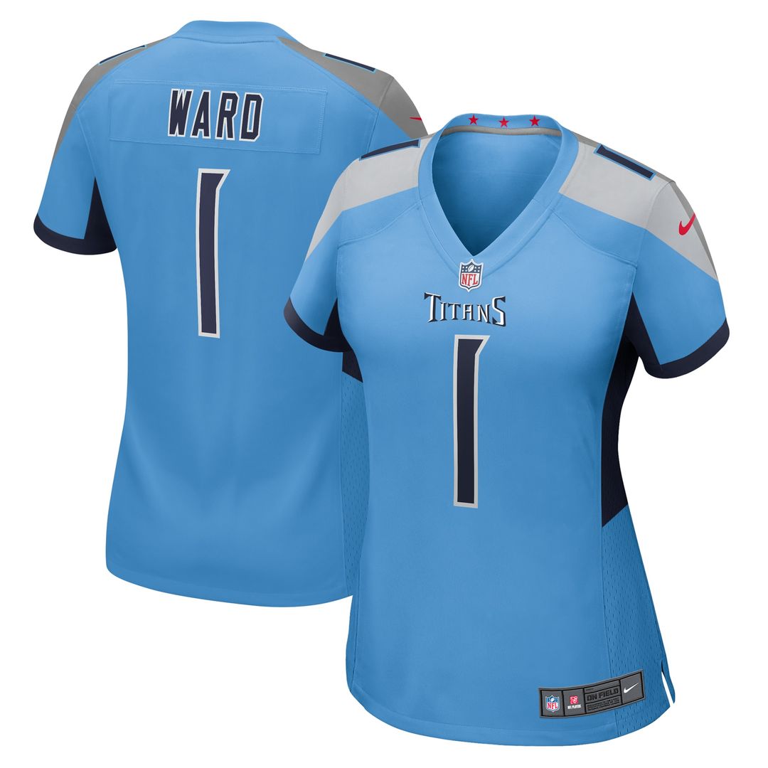 Cameron Ward Tennessee Titans Nike Women's Team Game Jersey - Light Blue