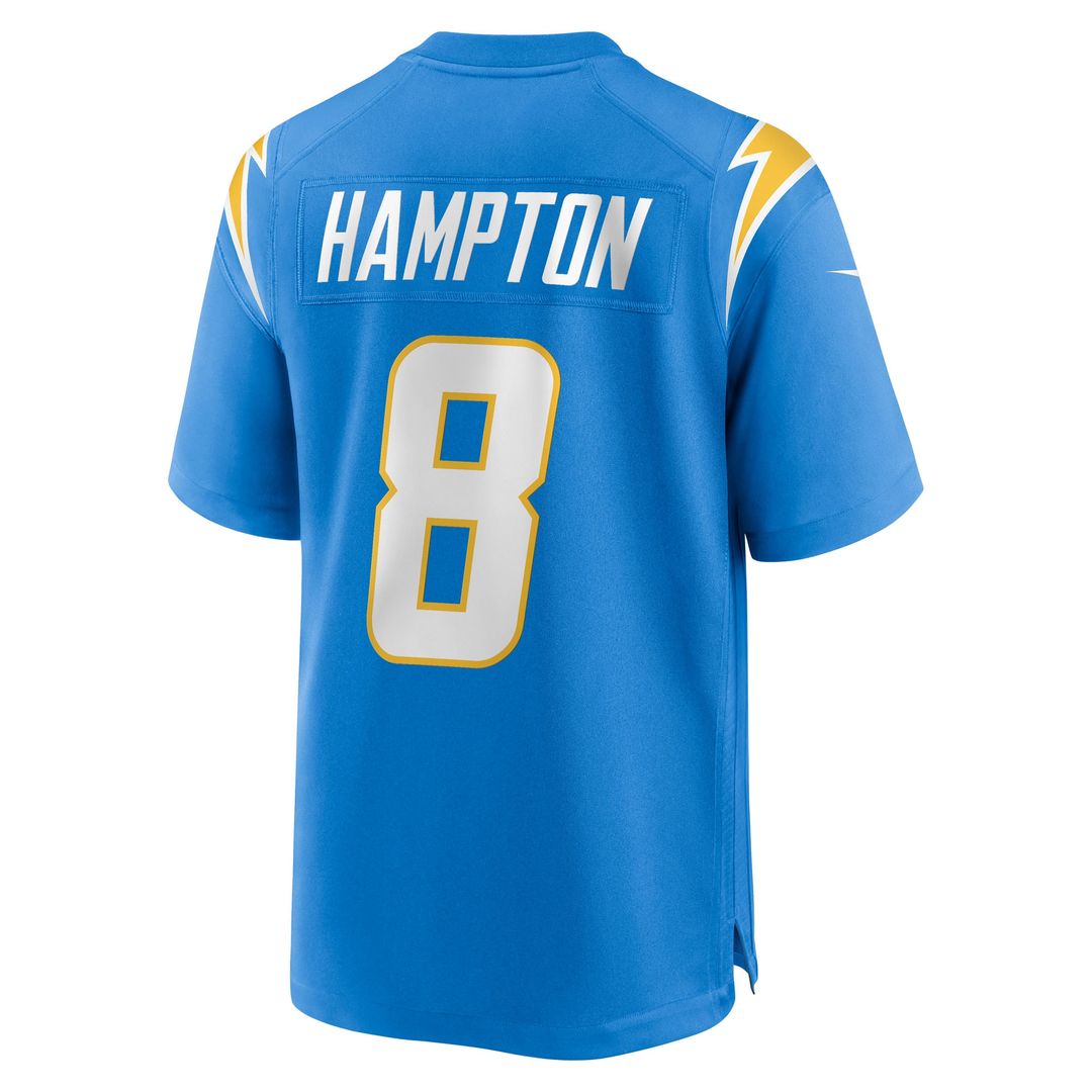 Omarion Hampton Los Angeles Chargers Nike Game Player Jersey - Powder Blue
