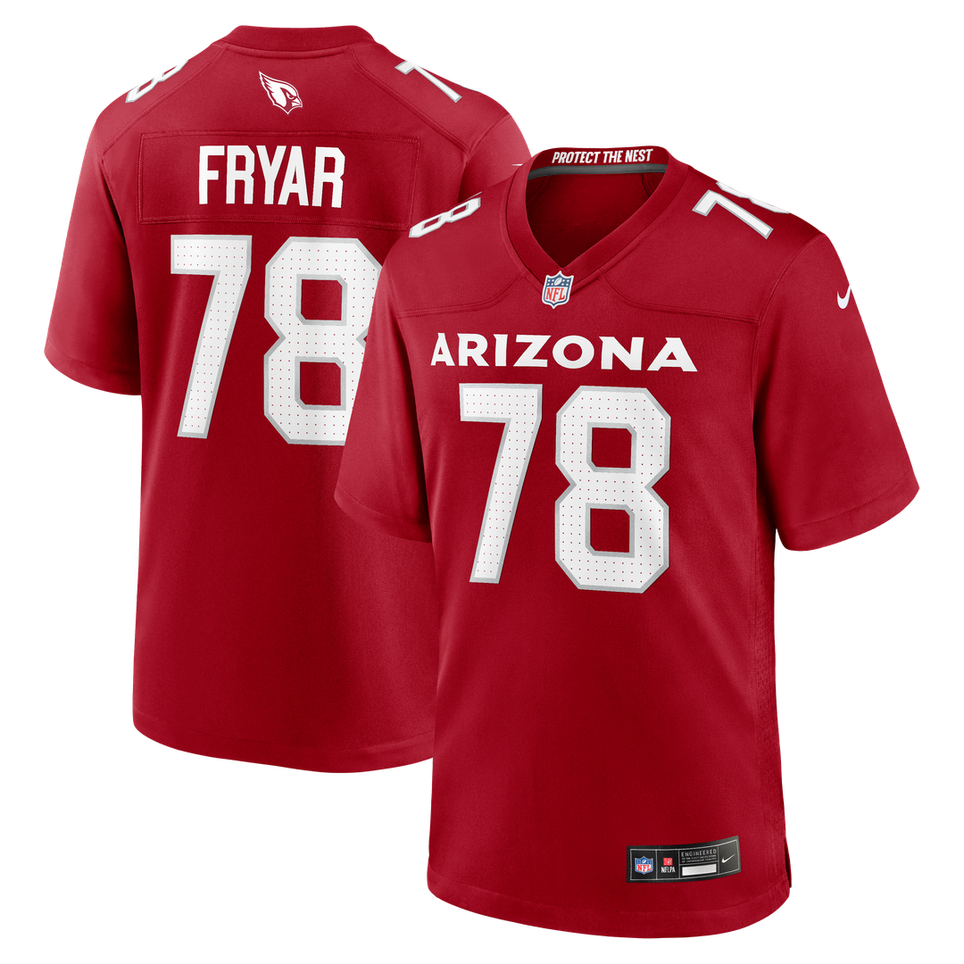 Josh Fryar Arizona Cardinals Nike Team Game Jersey -  Cardinal