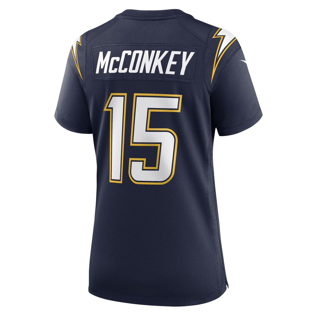 Ladd McConkey Los Angeles Chargers Nike Women's Alternate Charger Power Game Jersey - Gold