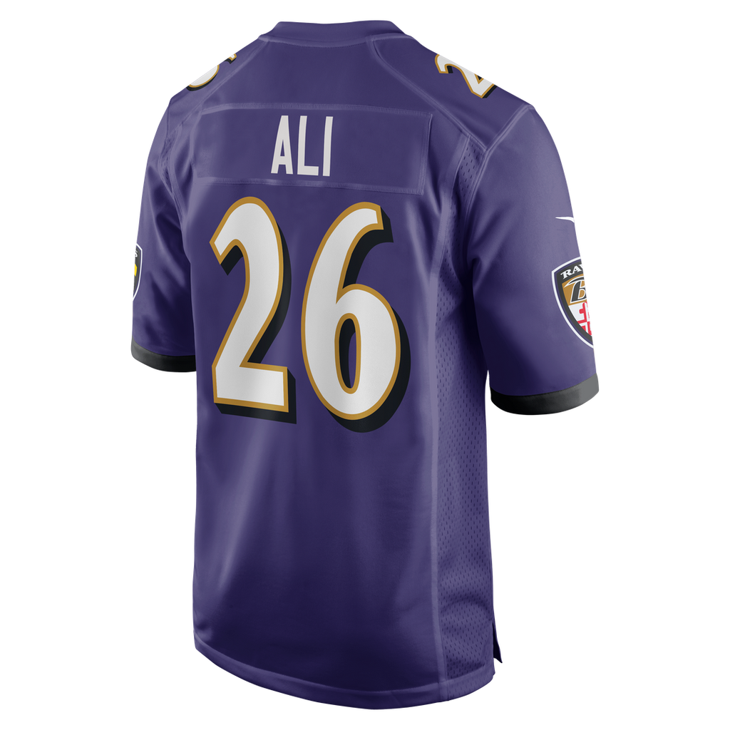 Rasheen Ali Baltimore Ravens Nike Team Game Jersey -  Purple