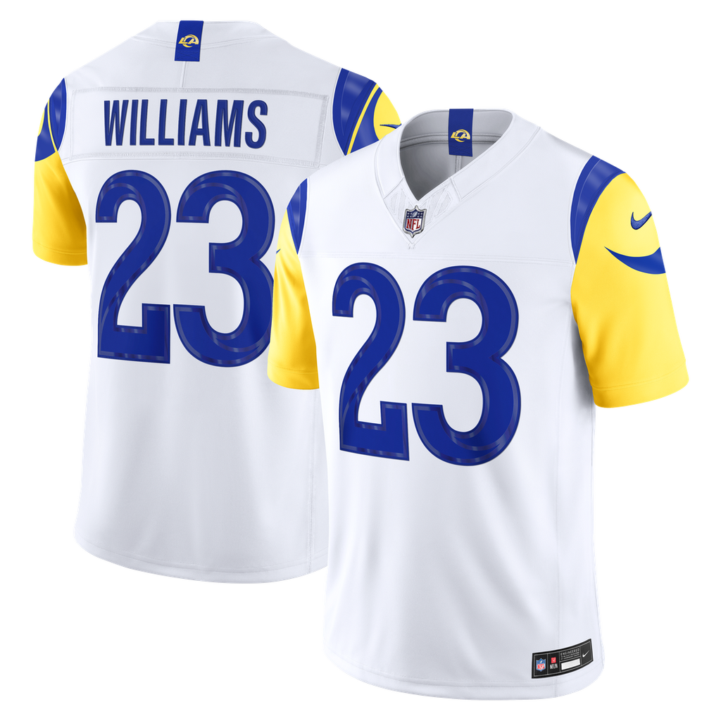 Kyren Williams Los Angeles Rams Nike Vapor F.U.S.E. Stitched Limited Jersey - White