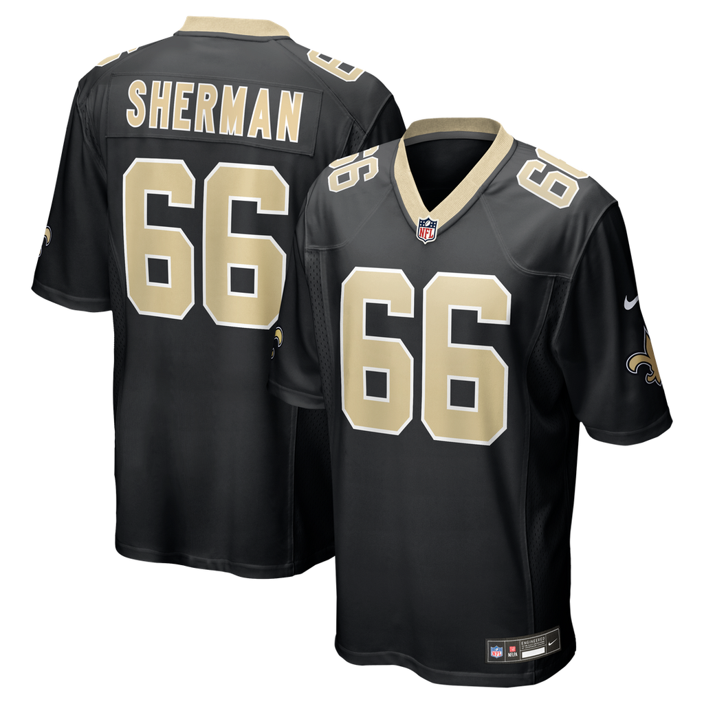William Sherman New Orleans Saints Nike Team Game Jersey -  Black