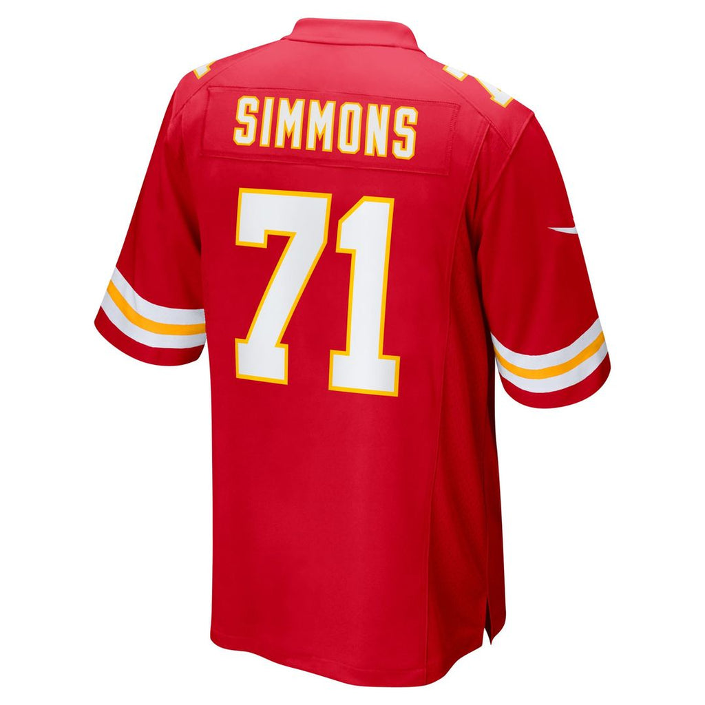 Josh Simmons Kansas City Chiefs Nike Game Jersey - Red