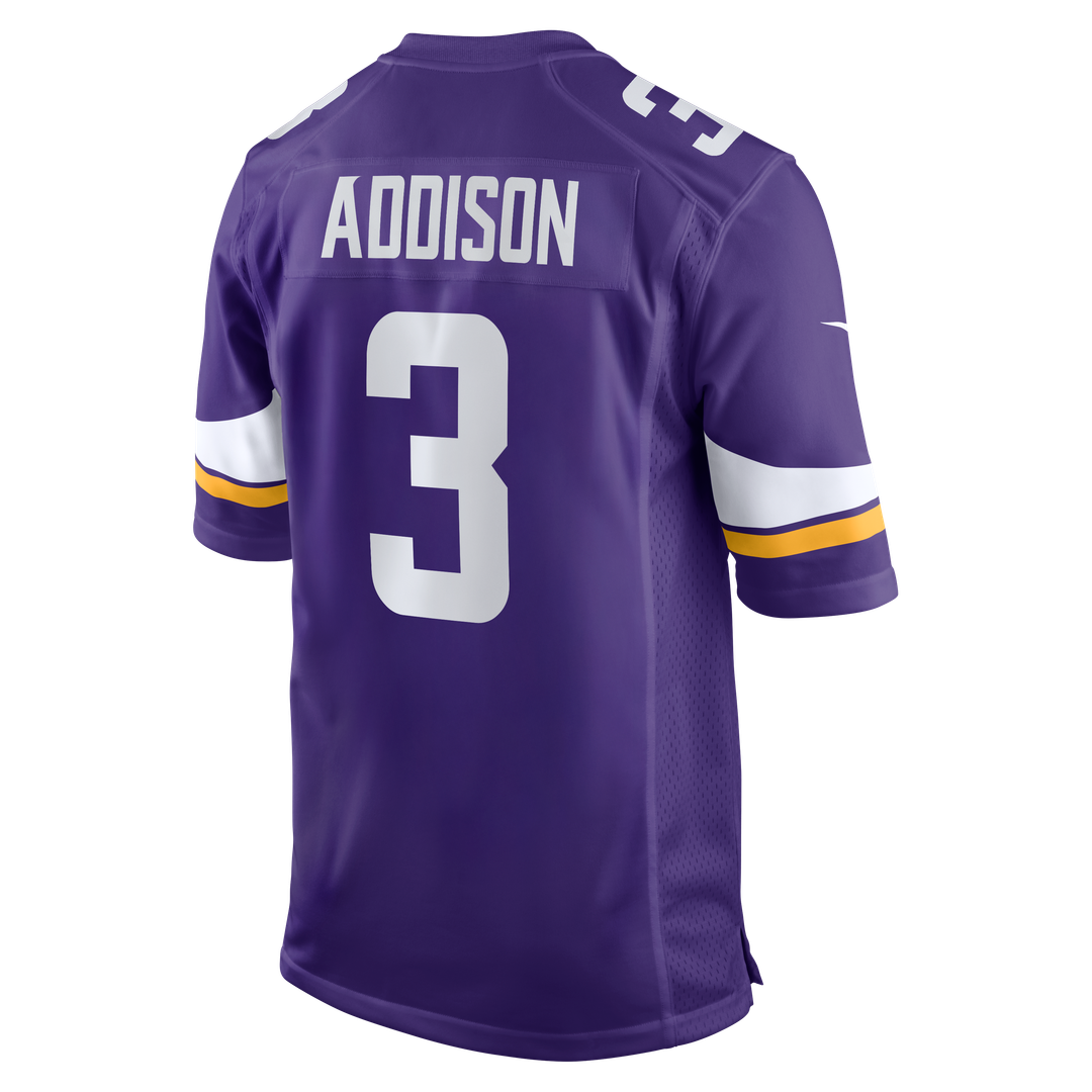 Jordan Addison Minnesota Vikings Nike  Game Jersey - Purple