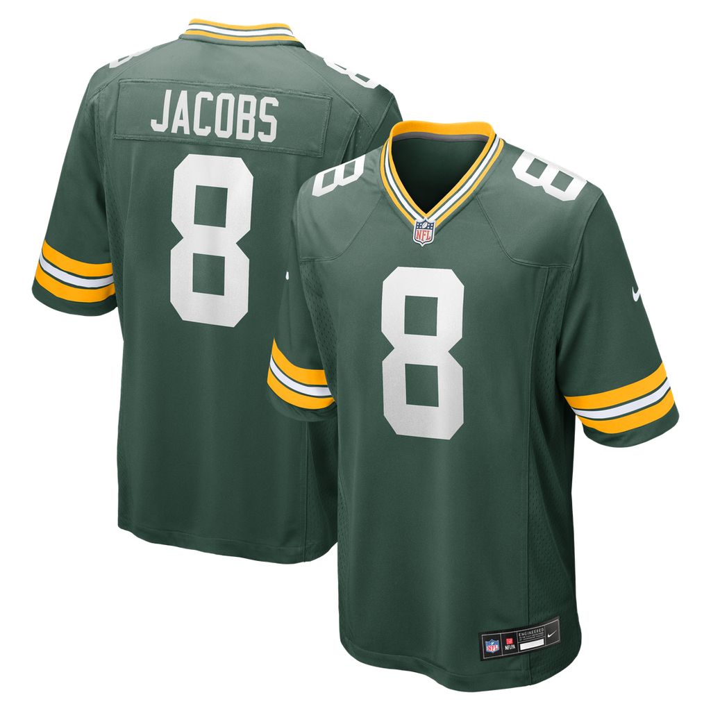 Josh Jacobs Green Bay Packers Nike Team Game Jersey -  Green