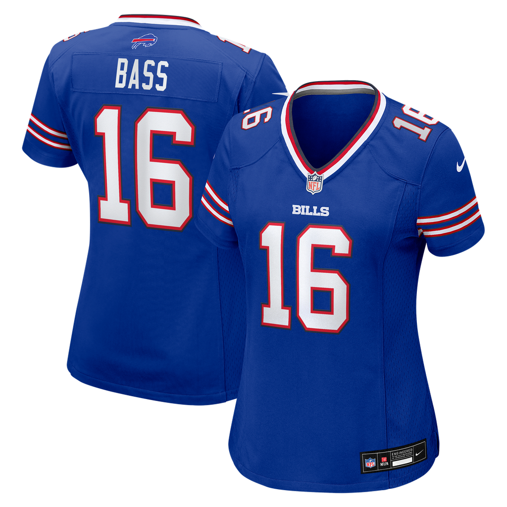 Tyler Bass Buffalo Bills Nike Women's Team Game Jersey -  Royal