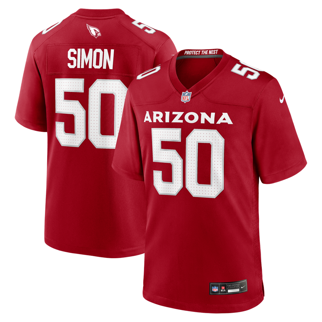 Cody Simon Arizona Cardinals Nike Team Game Jersey -  Cardinal