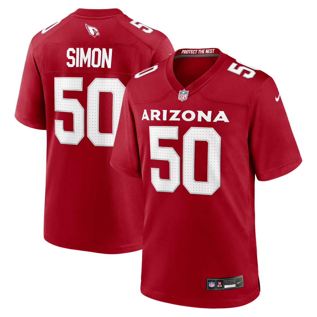 Cody Simon Arizona Cardinals Nike Team Game Jersey -  Cardinal