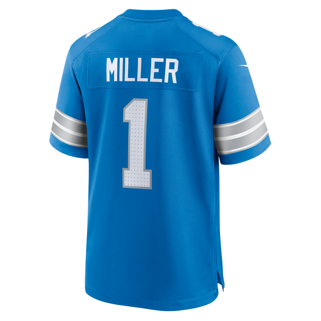 Blake Miller Detroit Lions Nike 2026 NFL Draft First Round Pick No. 17 Team Game Jersey - Blue
