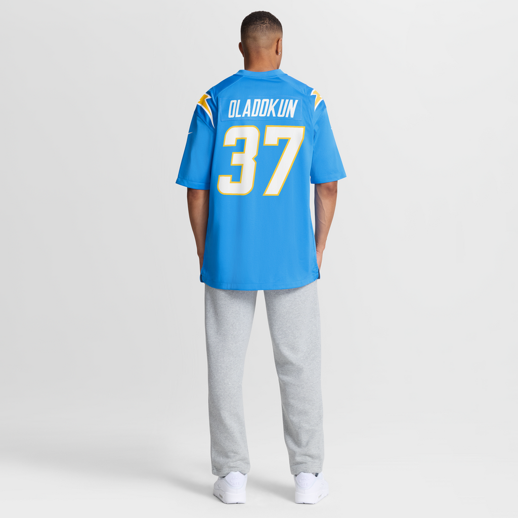 Jordan Oladokun Los Angeles Chargers Nike Team Game Jersey -  Powder Blue