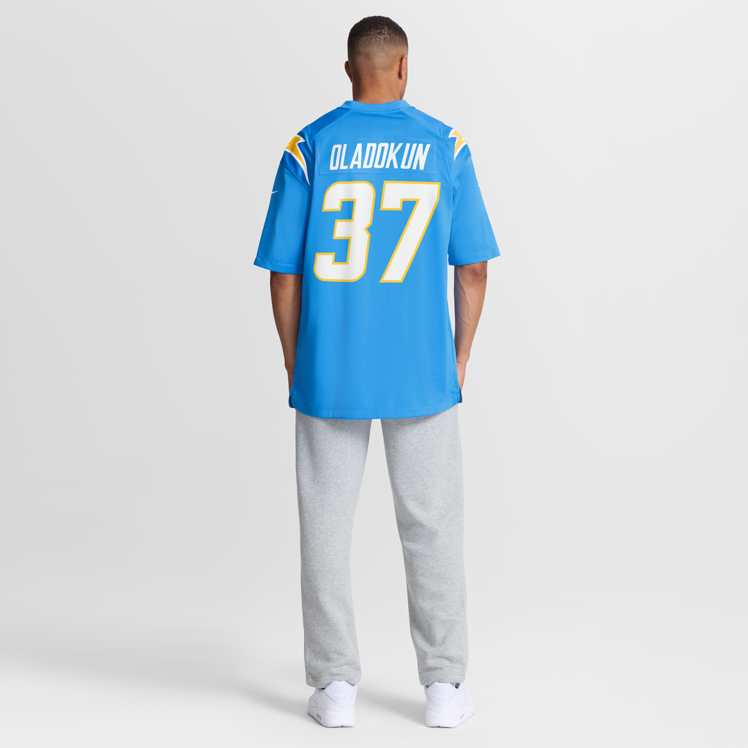Jordan Oladokun Los Angeles Chargers Nike Team Game Jersey -  Powder Blue