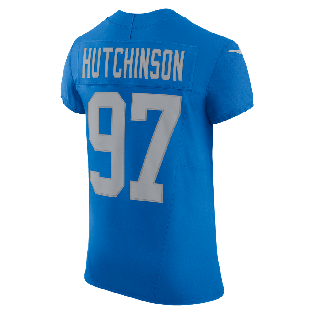 Aidan Hutchinson Detroit Lions Nike Alternate Vapor F.U.S.E. Elite Jersey - Blue
