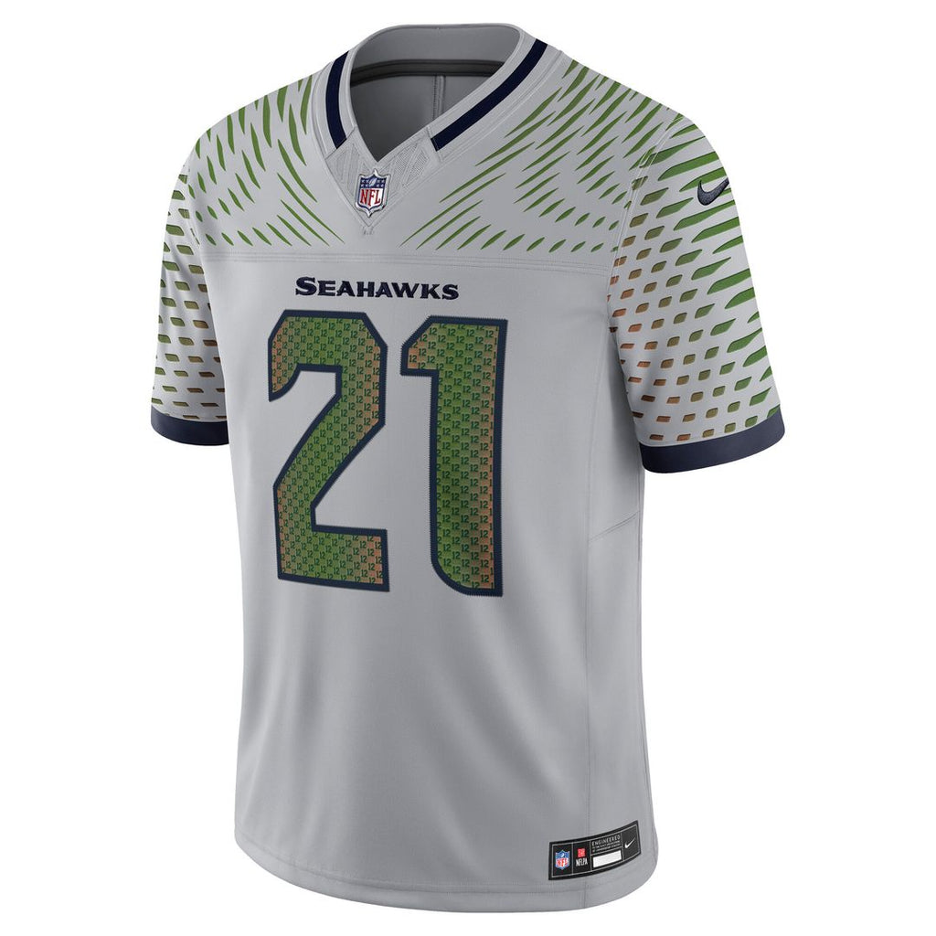 Devon Witherspoon Seattle Seahawks Nike 2025 Rivalries Collection Stitched Limited Jersey - Wolf Gray