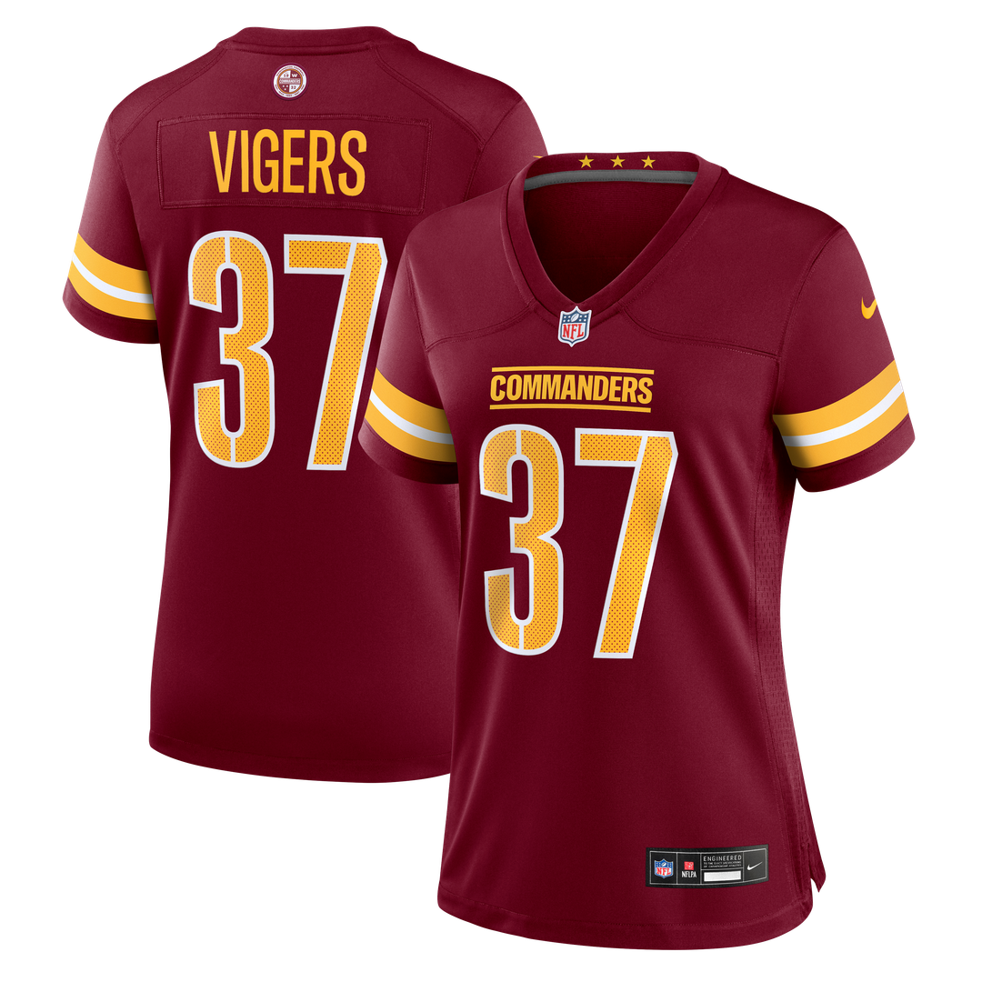 Car'lin Vigers Washington Commanders Nike Women's Team Game Jersey -  Burgundy