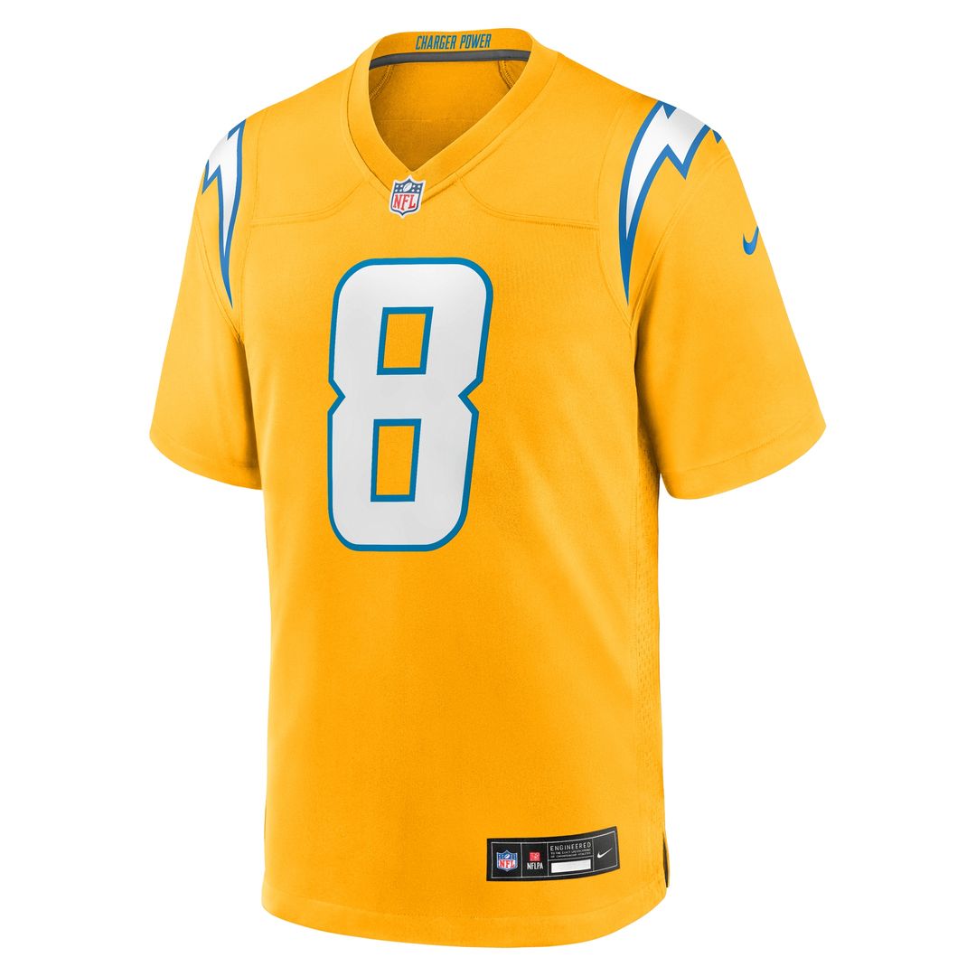 Omarion Hampton Los Angeles Chargers Nike Game Player Jersey - Powder Blue