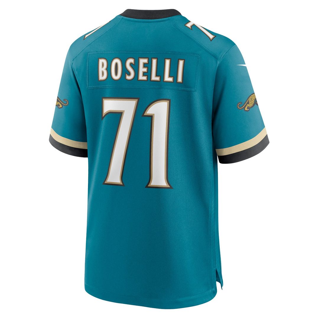 Tony Boselli Jacksonville Jaguars Nike Prowler Throwback Retired Player Game Jersey - Teal
