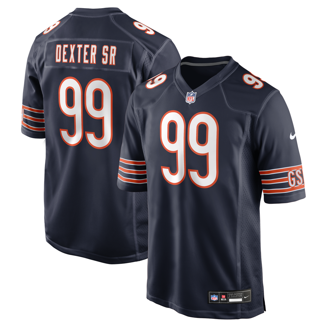 Gervon Dexter Sr. Chicago Bears Nike  Game Jersey -  Navy