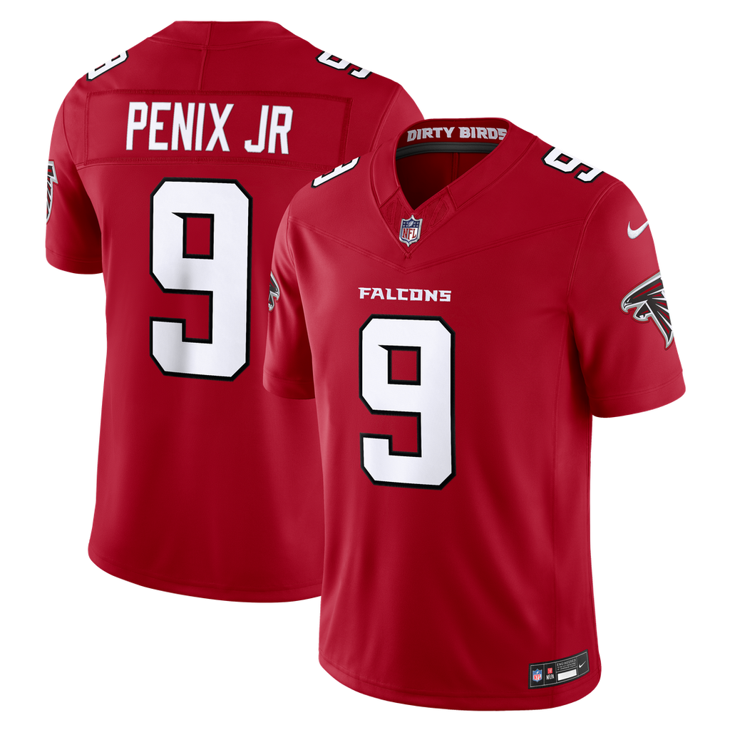 Michael Penix Jr. Atlanta Falcons Nike Vapor F.U.S.E. Stitched Limited Jersey - Red