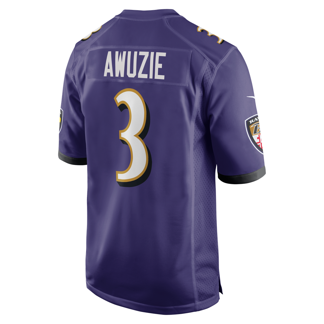 Chidobe Awuzie Baltimore Ravens Nike Team Game Jersey -  Purple