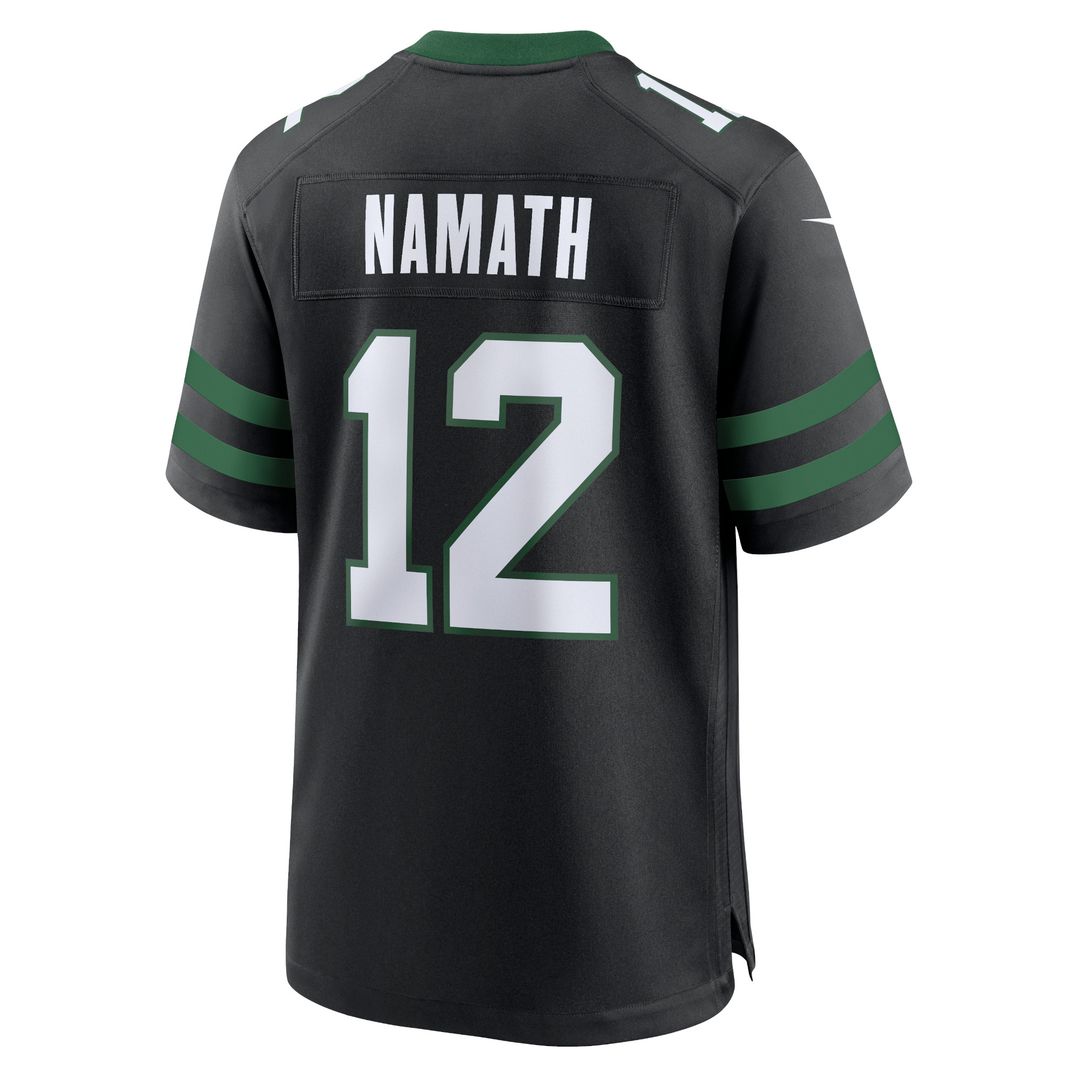 Joe Namath New York Jets Nike Alternate Retired Player Game Jersey - Legacy Black