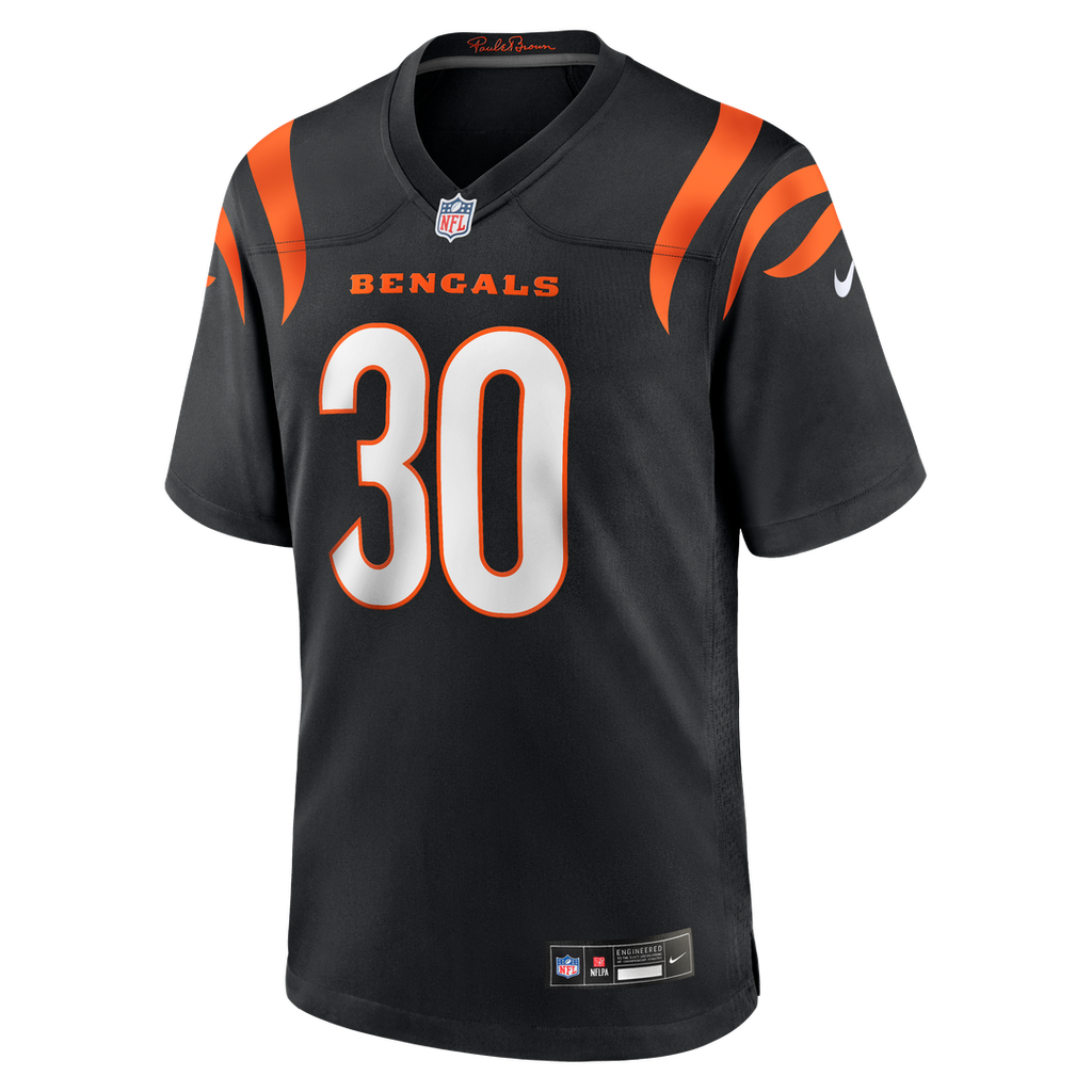 Chase Brown Cincinnati Bengals Nike Team Game Jersey -  Black