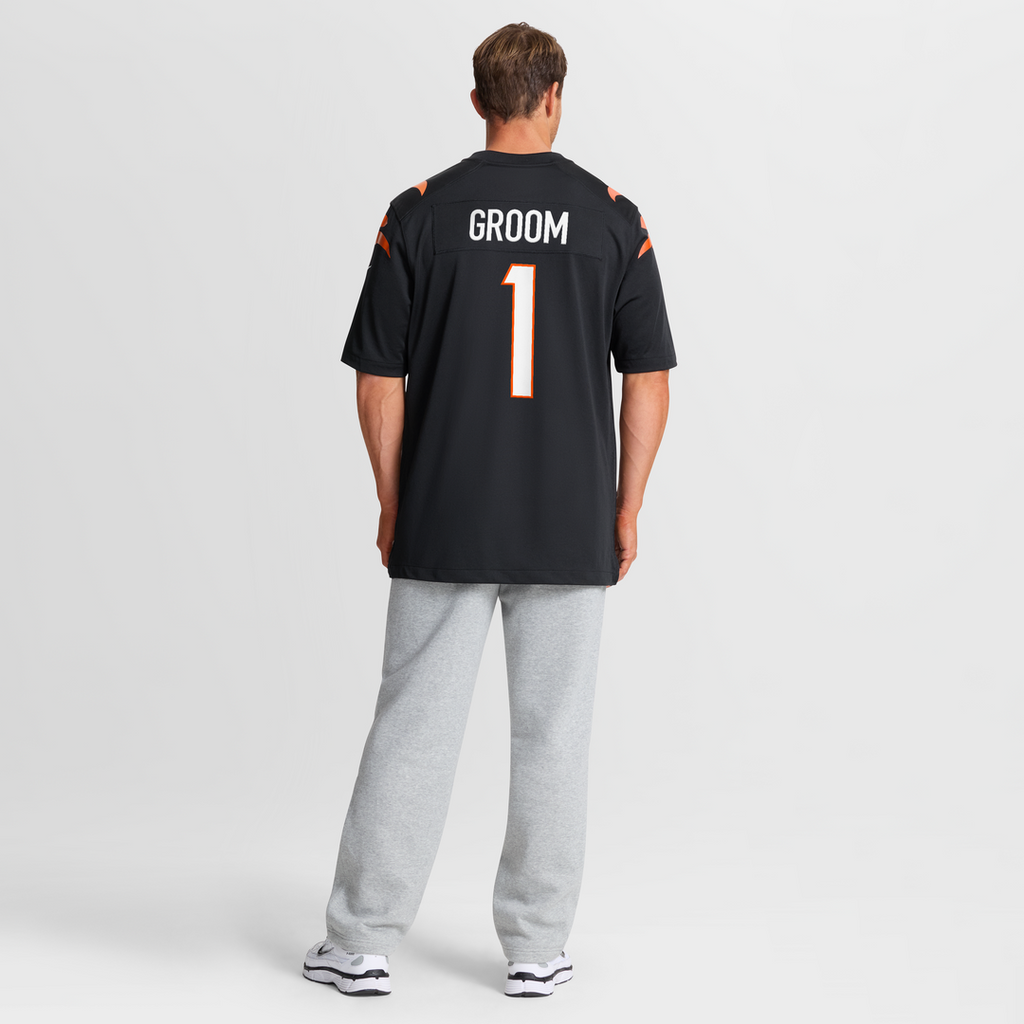 Number 1 Groom Cincinnati Bengals Nike Game Jersey - Black