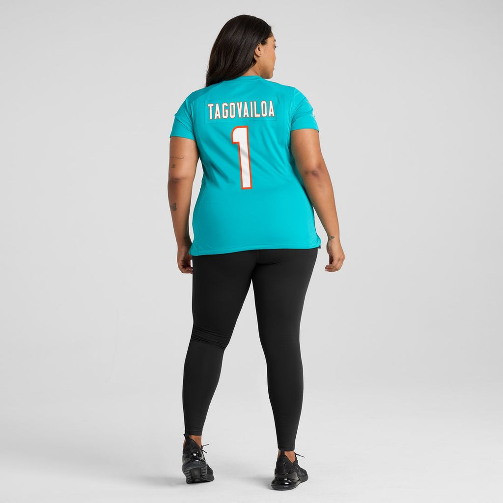 Tua Tagovailoa Miami Dolphins Nike Women's Game Jersey - Aqua