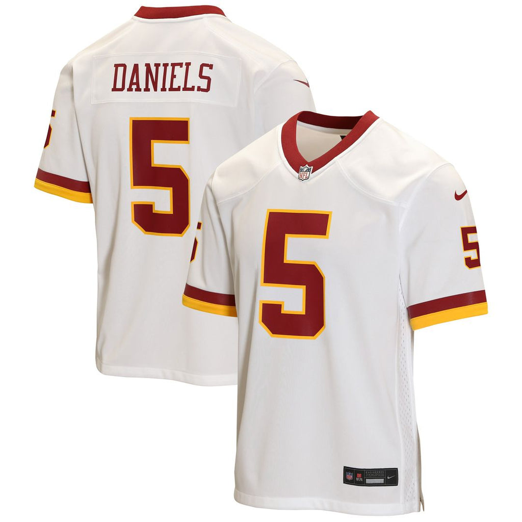 Jayden Daniels Washington Commanders Nike Youth Game Jersey - White