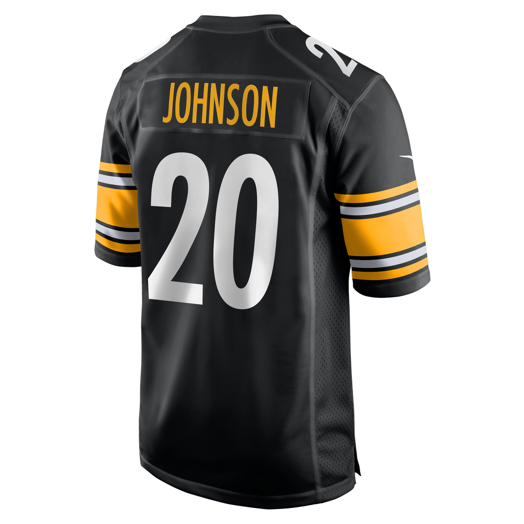 Kaleb Johnson Pittsburgh Steelers Nike Team Game Jersey -  Black