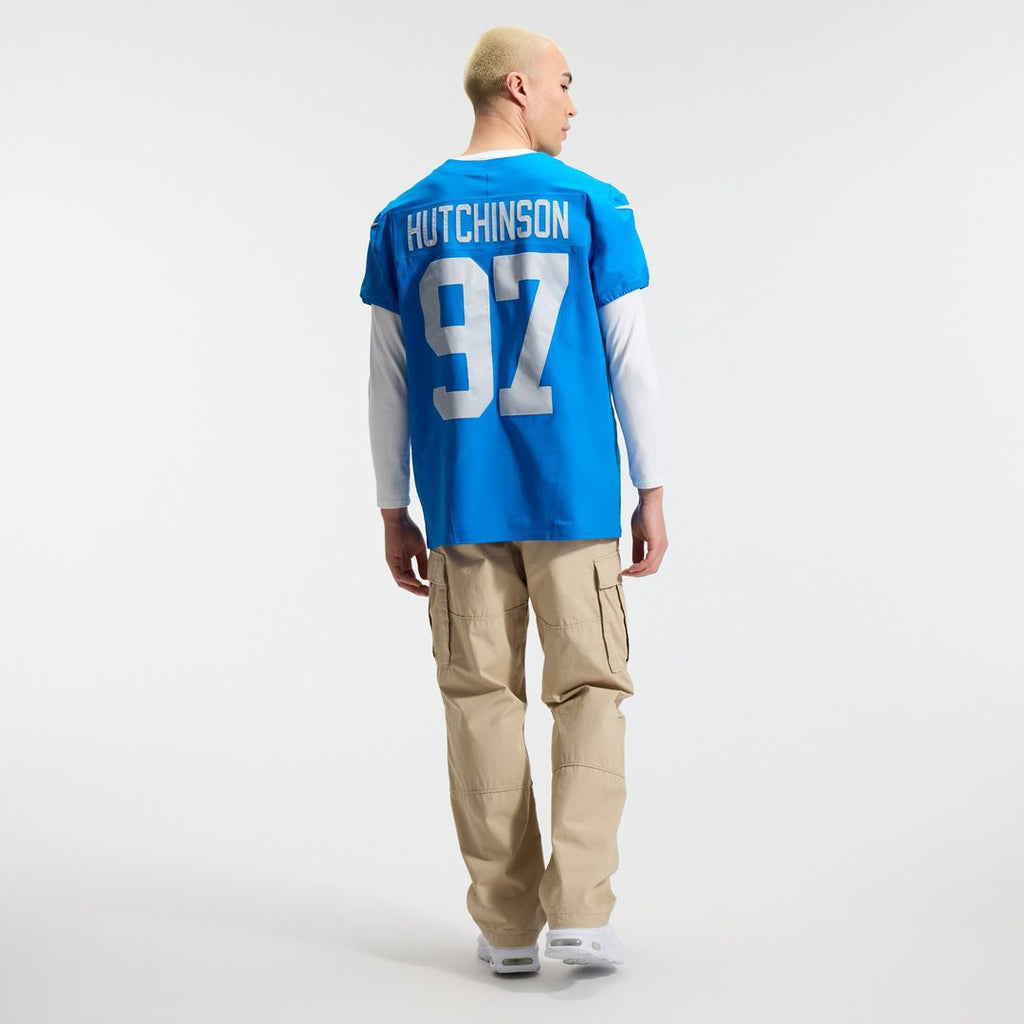 Aidan Hutchinson Detroit Lions Nike Alternate Vapor F.U.S.E. Elite Jersey - Blue