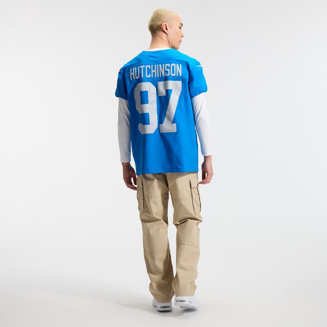 Aidan Hutchinson Detroit Lions Nike Alternate Vapor F.U.S.E. Elite Jersey - Blue