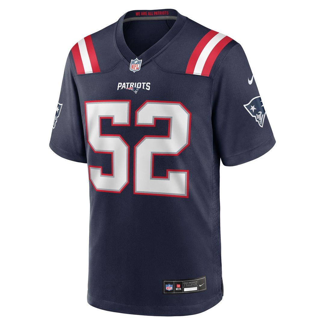 Marcus Bryant New England Patriots Nike Team Game Jersey -  Navy