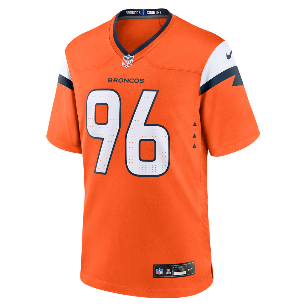 Eyioma Uwazurike Denver Broncos Nike Team Game Jersey -  Orange