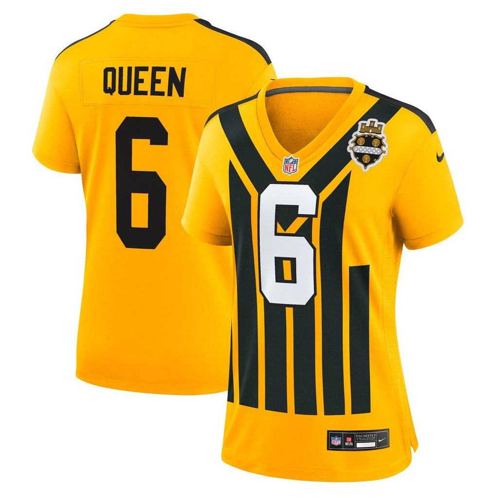 Patrick Queen Pittsburgh Steelers Nike Women's Alternate 1933 Throwback Game Jersey - Gold
