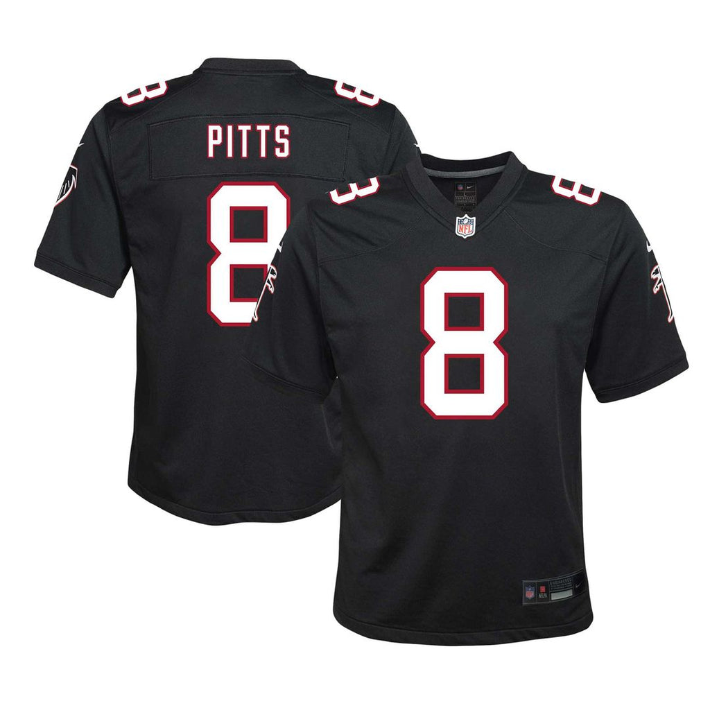 Kyle Pitts Sr. Atlanta Falcons Nike Youth Game Jersey - Black