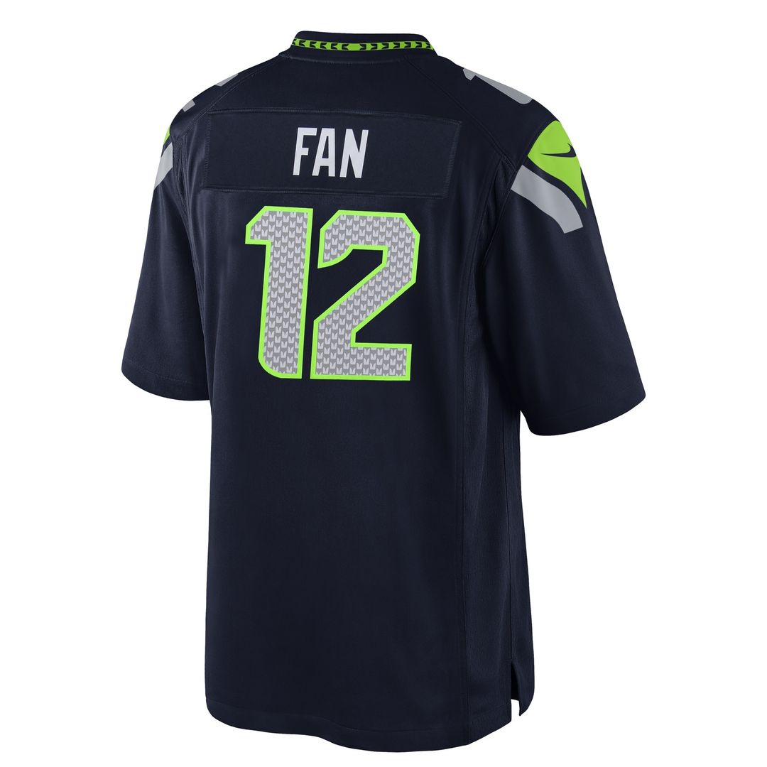 12th Fan Seattle Seahawks Nike Youth Game Jersey - College Navy