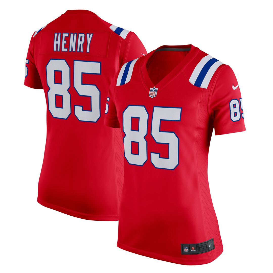 Hunter Henry New England Patriots Nike Women's  Team Game Jersey - Red