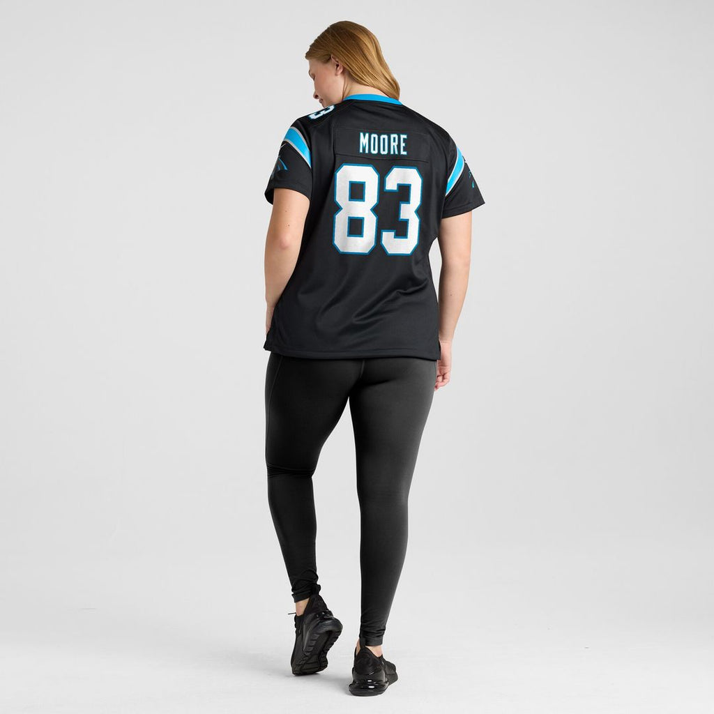 David Moore Carolina Panthers Nike Women's  Game Jersey -  Black