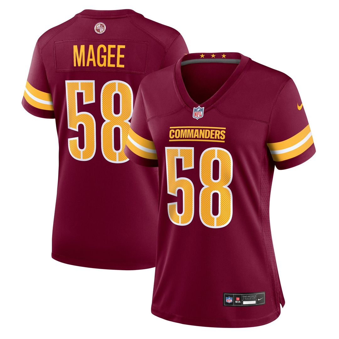 Jordan Magee Washington Commanders Nike Women's Team Game Jersey -  Burgundy