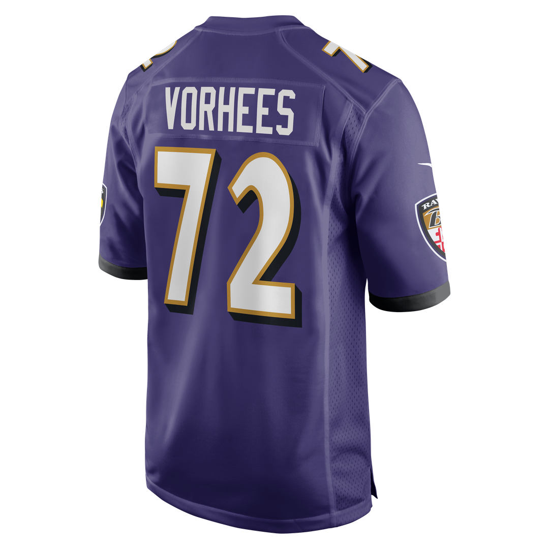 Andrew Vorhees Baltimore Ravens Nike Team Game Jersey -  Purple