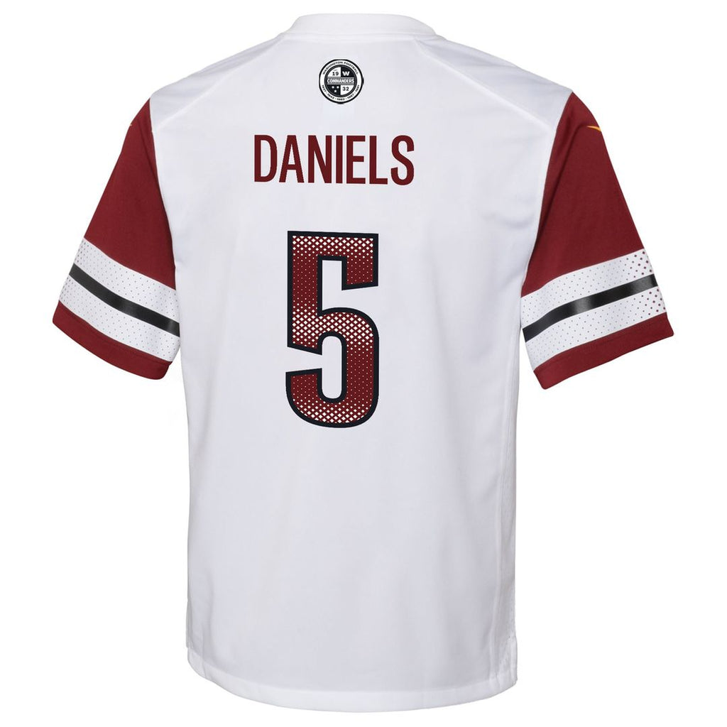 Jayden Daniels Washington Commanders Nike Youth Game Jersey - White
