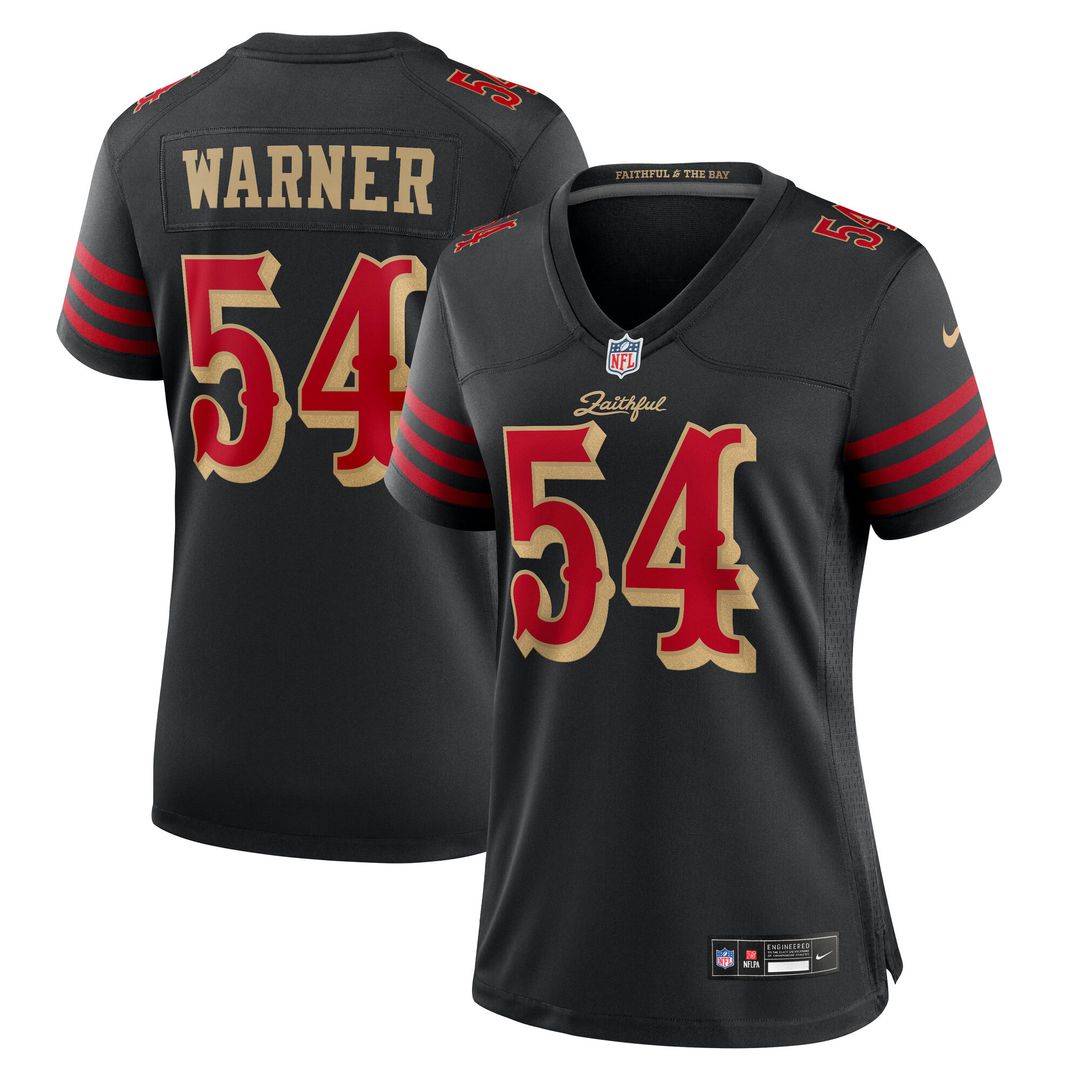 Fred Warner San Francisco 49ers Nike Women's 2025 Rivalries Collection Game Jersey - Black