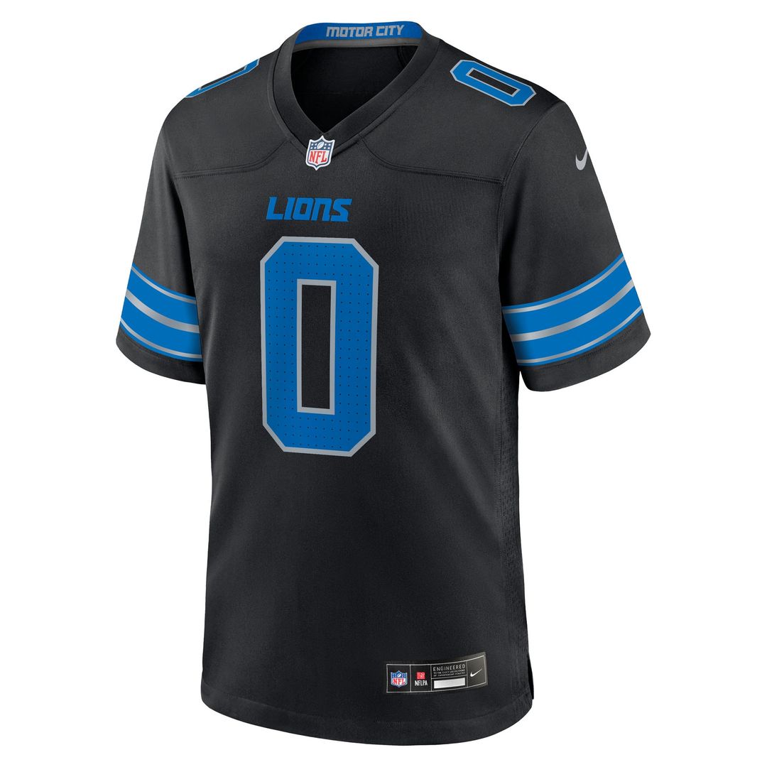 Jahmyr Gibbs Detroit Lions Nike 2nd Alternate Game Player Jersey - Black