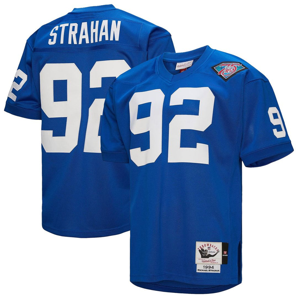 Michael Strahan New York Giants 1994 Mitchell & Ness Authentic Throwback Retired Player Jersey - Royal