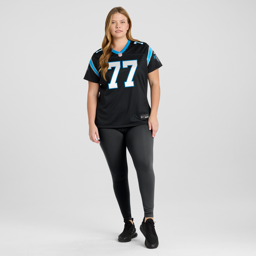 Luke Fortner Carolina Panthers Nike Women's Team Game Jersey -  Black