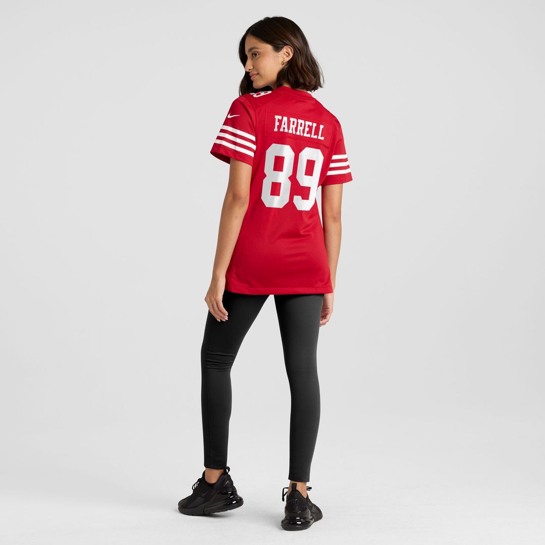 Luke Farrell San Francisco 49ers Nike Women's Team Game Jersey -  Scarlet