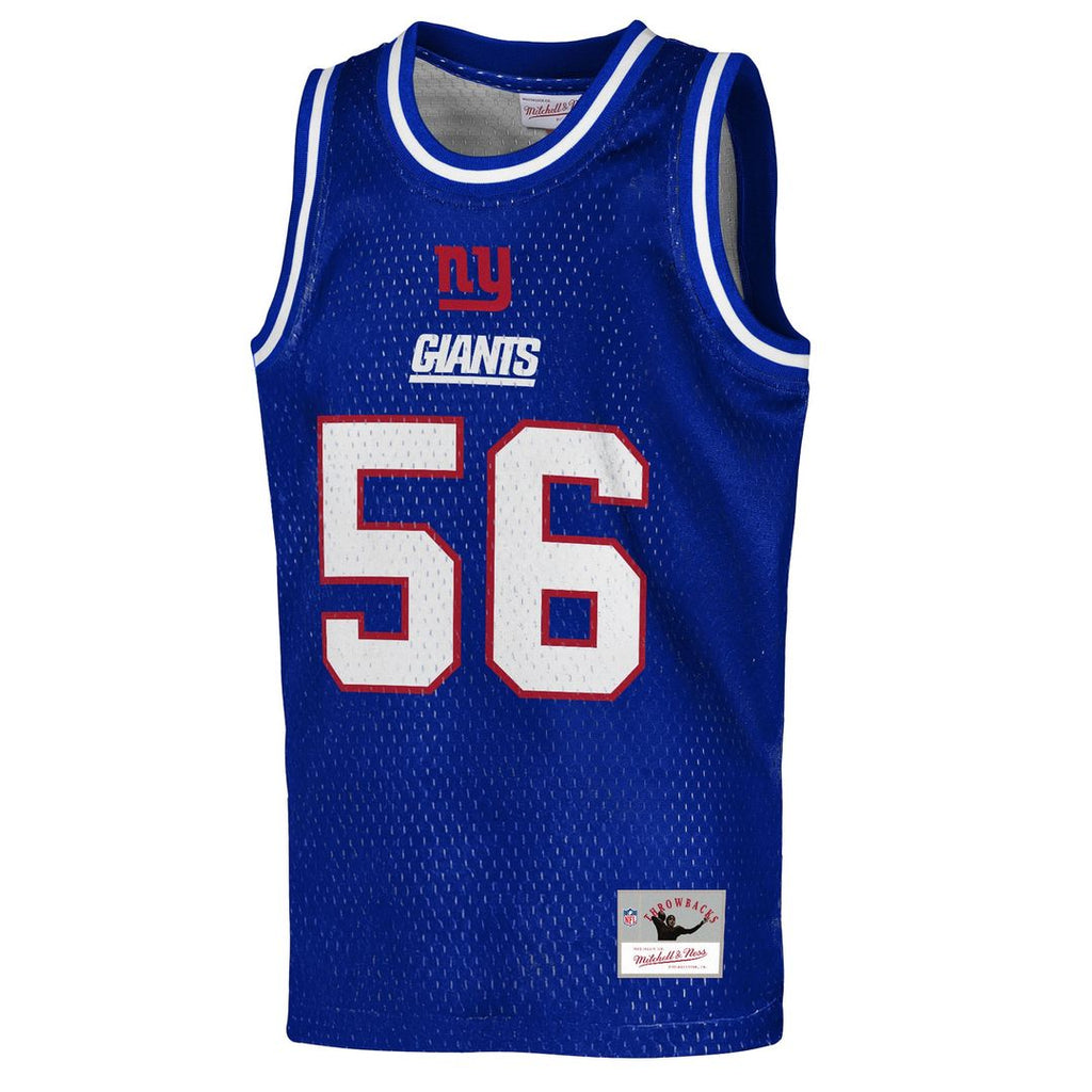 Lawrence Taylor New York Giants Mitchell & Ness Youth Retired Player NFL Basketball Fashion Jersey - Royal